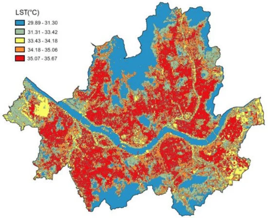 Seoul Land Surface Temperature